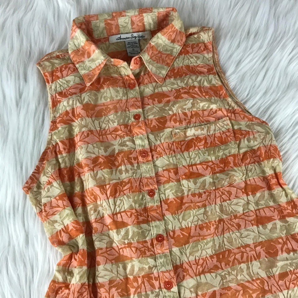 American Rag Sleeveless Strip Top